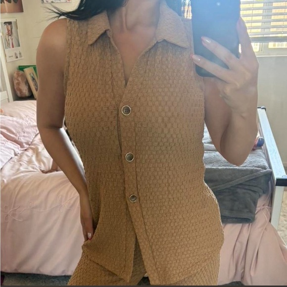 Truth Textured Beige Matching Set - Picture 2 of 4